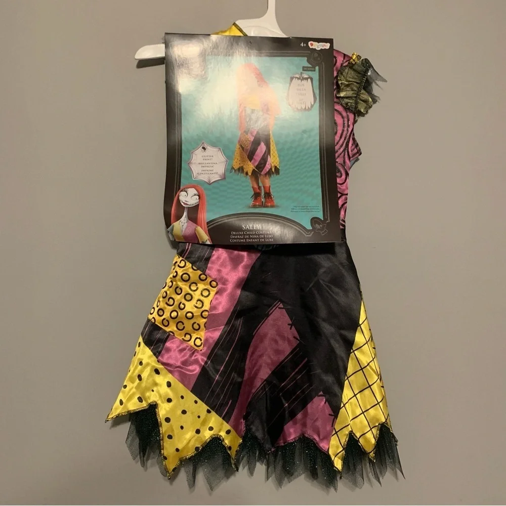 NWT. DISNEY Nightmare Before Christmas Kids Sally Costume - Picture 2 of 8